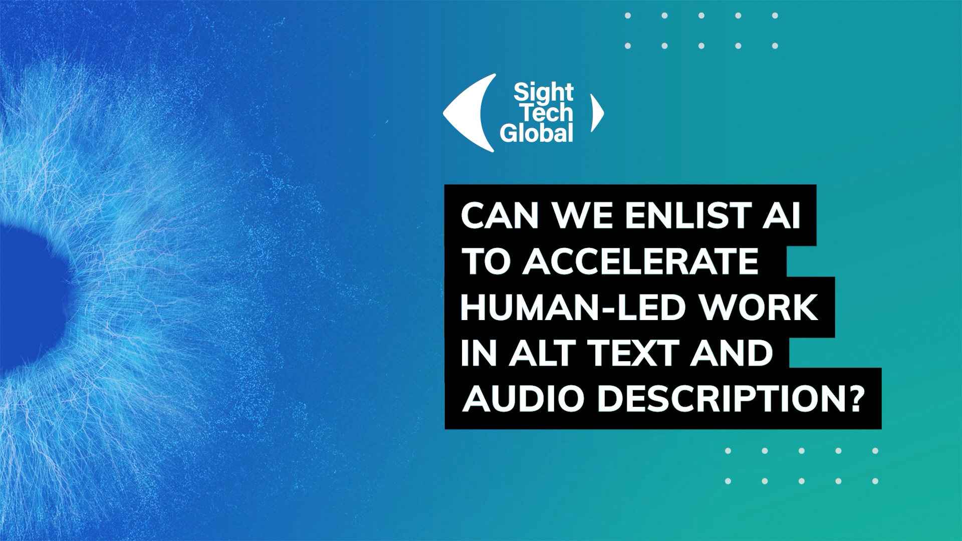 Can we enlist AI to accelerate human-led work in alt text and audio description?